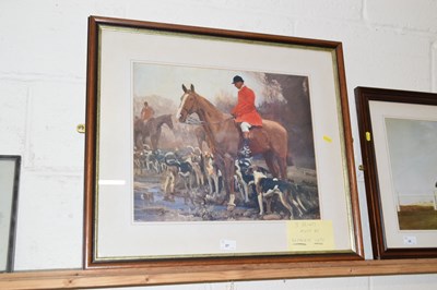 Lot 27 - Alfred Munnings The Huntsman & Hounds,...