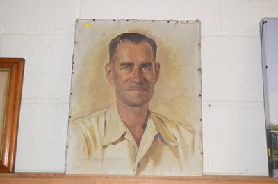 Lot 33 - A head and shoulders portrait study of a...