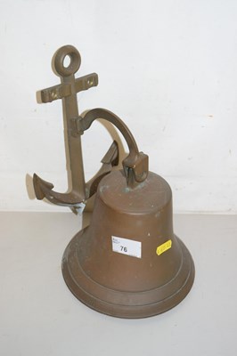 Lot 76 - Reproduction brass ships bell