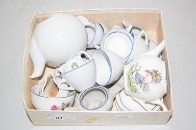 Lot 81 - Quantity of dolls tea wares