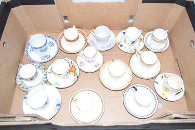 Lot 142 - A collection of various coffee cups and...