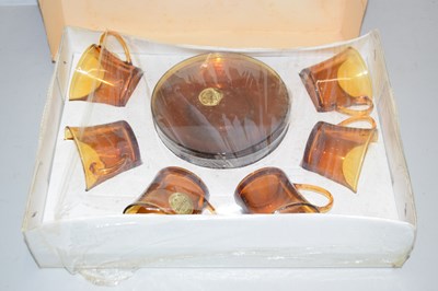 Lot 147 - A boxed set of St Gobain coffee cups and saucers
