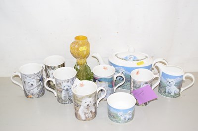 Lot 154 - A Danbury Mint Westies tea set together with...