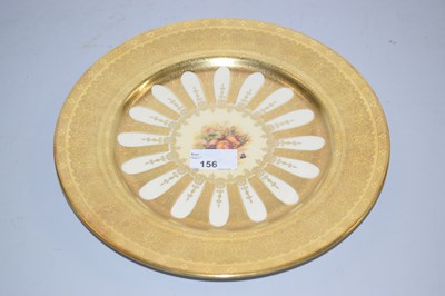 Lot 156 - An Aynsley gilt decorated cabinet plate, unsigned