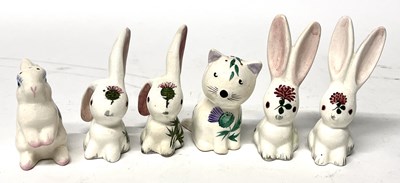 Lot 307 - Plichta Animalls; 5 Rabbits and a Cat