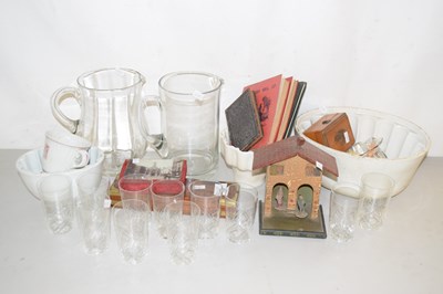 Lot 168 - Mixed Lot: Jelly moulds, various glass wares,...