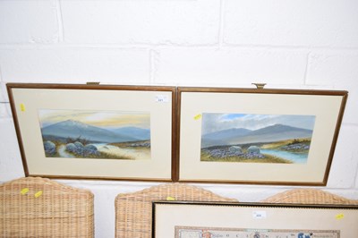 Lot 221 - A pair of studies of Highland scenes