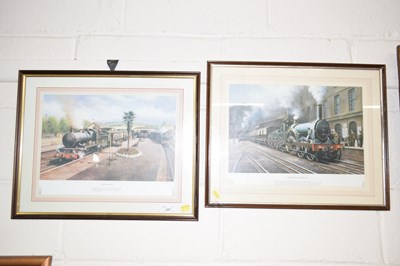 Lot 227 - Railway Interest - A pair of coloured prints...