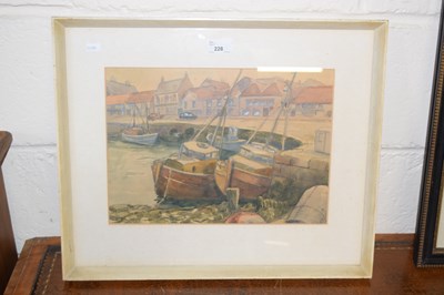 Lot 228 - Mildred Faulkner, harbour scene, watercolour,...