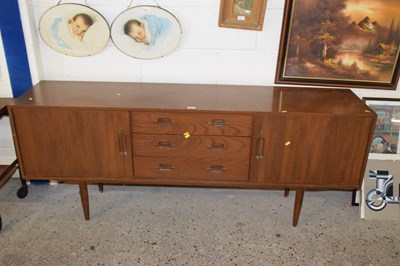 Lot 246 - A retro oak finish mid Century sideboard with...