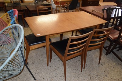 Lot 251 - A retro mid Century extending dining table and...