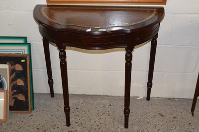 Lot 248 - A reproduction mahogany hall table with...