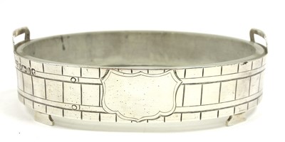 Lot 129 - A Victorian silver and frosted glass butter...