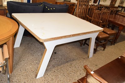 Lot 258 - A 20th Century rectangular white finish dining...
