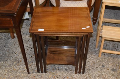 Lot 293 - A nest of three mahogany tables
