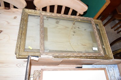 Lot 299 - Group of three gilt finish picture frames