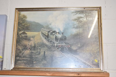 Lot 35 - Don Breckon, GWR locomotive coloured print,...