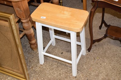 Lot 301 - Modern kitchen stool with painted base