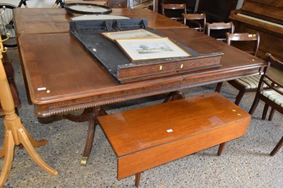 Lot 306 - A reproduction mahogany twin pedestal dining...