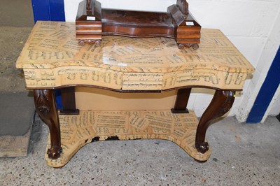 Lot 321 - A Victorian mahogany side table with later...