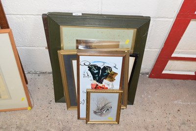 Lot 328 - Mixed Lot: Various framed prints, a small oil...