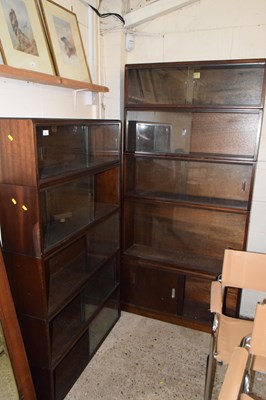 Lot 335 - Simplex five tier stacking bookcase with...