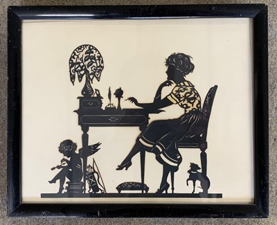 Lot 15 - British School, 19th century, cut paper...