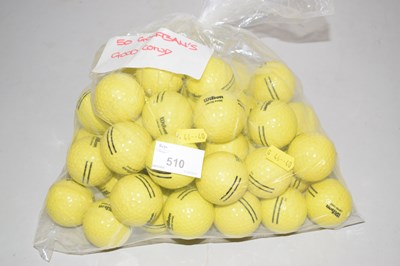 Lot 510 - A bag of golf balls