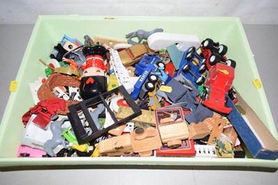 Lot 516 - Box of various assorted toy vehicles and others