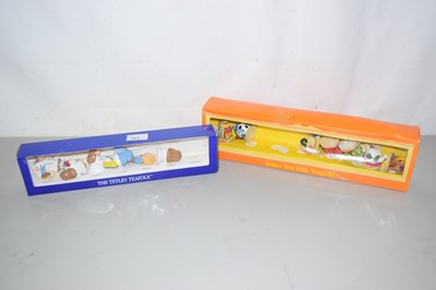 Lot 521 - Two boxes of Tetley Tea Folk and teapots