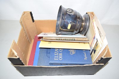 Lot 547 - Box of books to include royalty and local...
