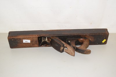 Lot 549 - A large woodworking plane