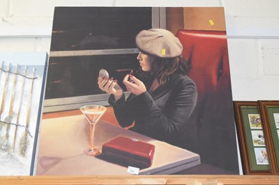 Lot 553 - A canvas print Dry Martini Crop after Myles...