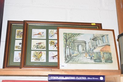 Lot 554 - Two frames of Imperial Collection Birds of...