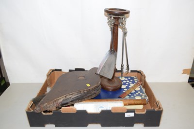 Lot 590 - Mixed Lot: Boxed duplicator, fire tools etc