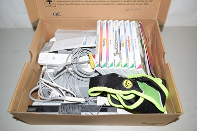 Lot 591 - A Nintendo Wii with accessories and games