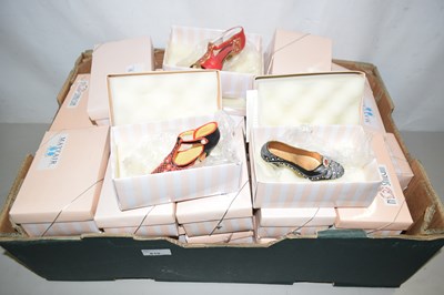Lot 610 - Box of resin model shoes