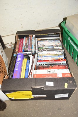 Lot 640 - Box of various DVD's, books etc