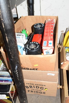 Lot 644 - Two boxes of assorted toys