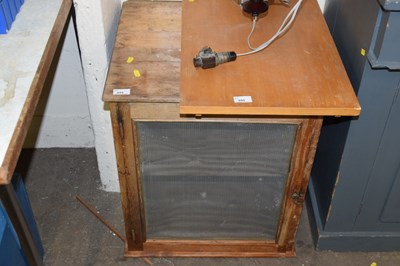 Lot 694 - A vintage meat safe