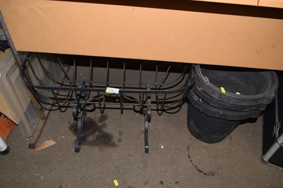 Lot 720 - A metal plant stand and three buckets