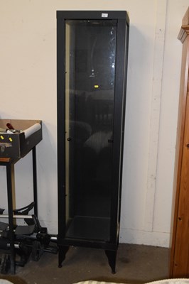 Lot 726 - A narrow glazed display cabinet