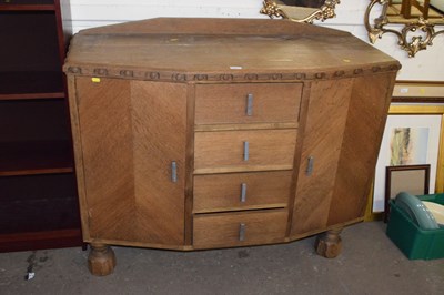 Lot 730 - An Art Deco style oak sideboard