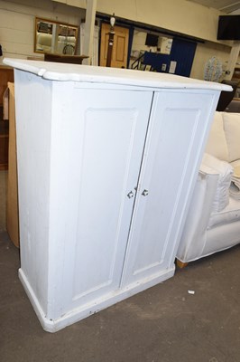 Lot 782 - A painted pine two door cupboard