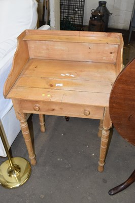 Lot 805 - A small pine galleried back wash stand