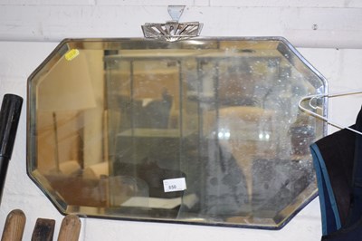 Lot 850 - An Art Deco style wall mirror in chrome finish...