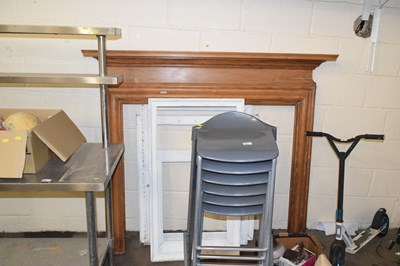 Lot 863 - A pine fire surround