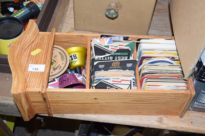 Lot 748 - Box of various beer mats