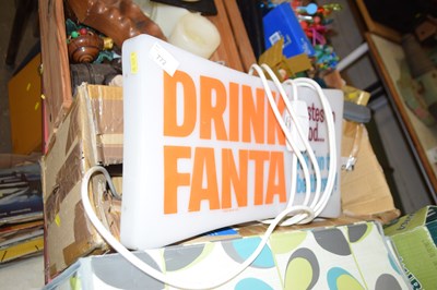 Lot 772 - An electric Fanta drinks advertising sign