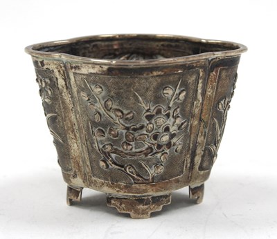 Lot 102 - A small Chinese silver bowl, Wanghing marked...
